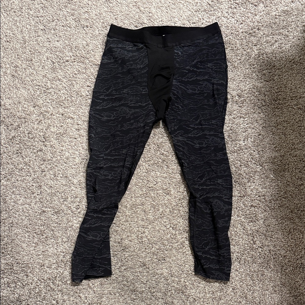 Black Patterned Leggings